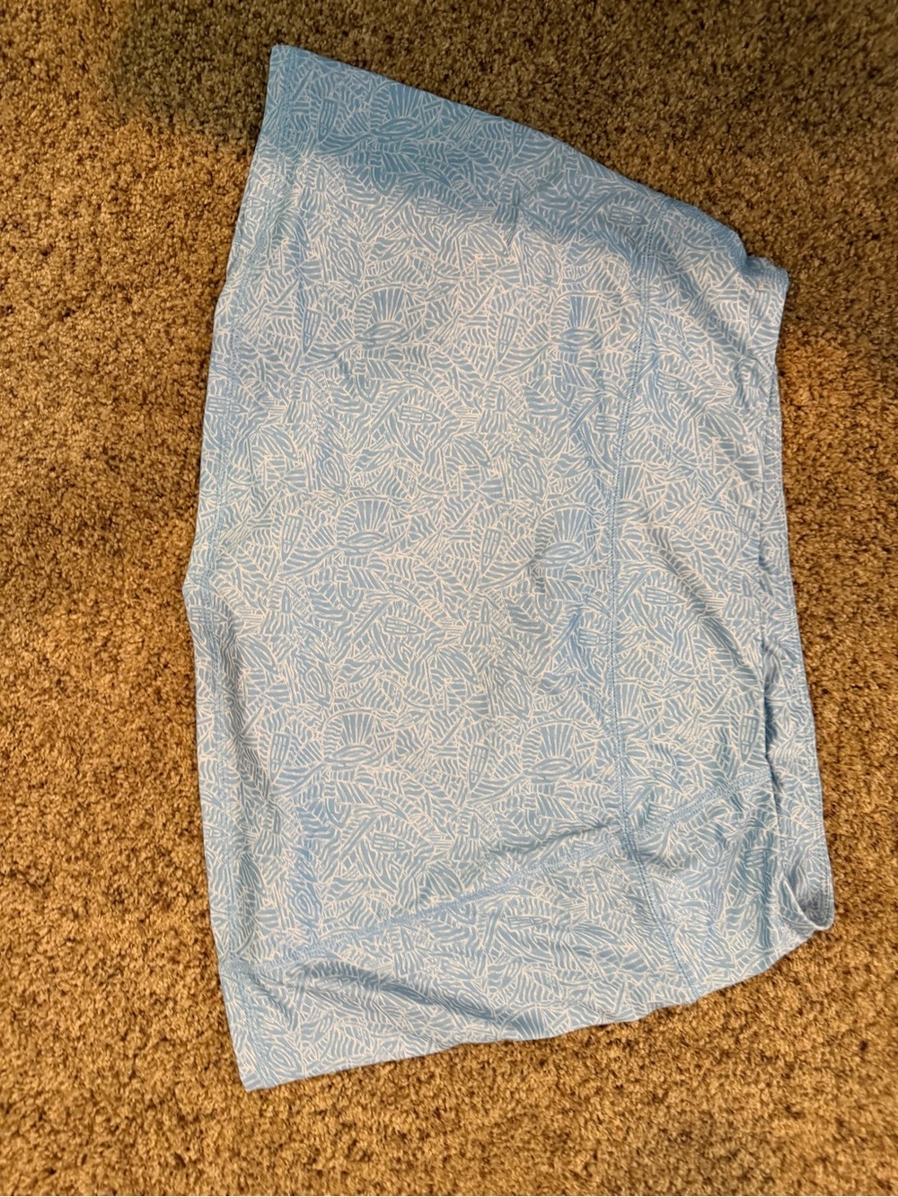 Vineyard Vines Light Blue & White Printed Skort